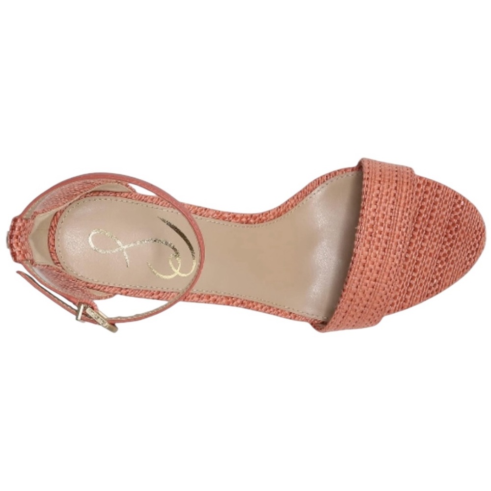 Sam Edelman Yaro Coral Ankle-Strap Block Heel Sandal 4” Heel Sz 7.5 - Picture 5 of 13